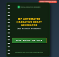 Automated Present Levels (PLOP / PLAAFP / SEN/ EHCP) Narrative Generator
